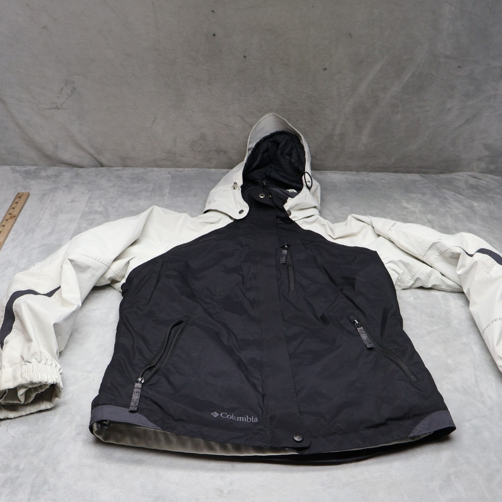 Columbia Jacket Womens Medium Black‎ Waterproof Ski Snow Removable Liner 3in1